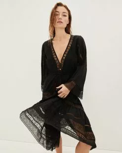 Veronica Beard Minoru Cotton Dress -Veronica Beard Sales 2023 2302co8420537 blk product 02 087407e2