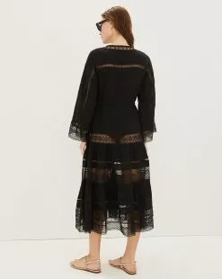 Veronica Beard Minoru Cotton Dress -Veronica Beard Sales 2023 2302co8420537 blk product 04 9c116f6b