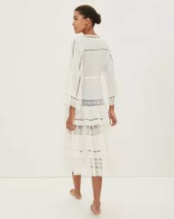Veronica Beard Minoru Cotton Dress -Veronica Beard Sales 2023 2302co8420537 white product 04 37b80235