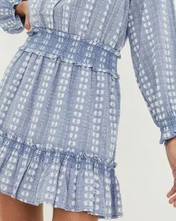 Veronica Beard Espie Striped Dress -Veronica Beard Sales 2023 2302em4220678 blue EF 80 A2offwhitemulti product 03 2de4a71b