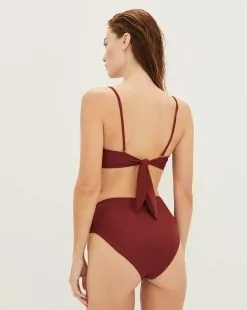 Veronica Beard Azoia Bikini Bottom -Veronica Beard Sales 2023 2302sw176561 brick product 03 95882c23