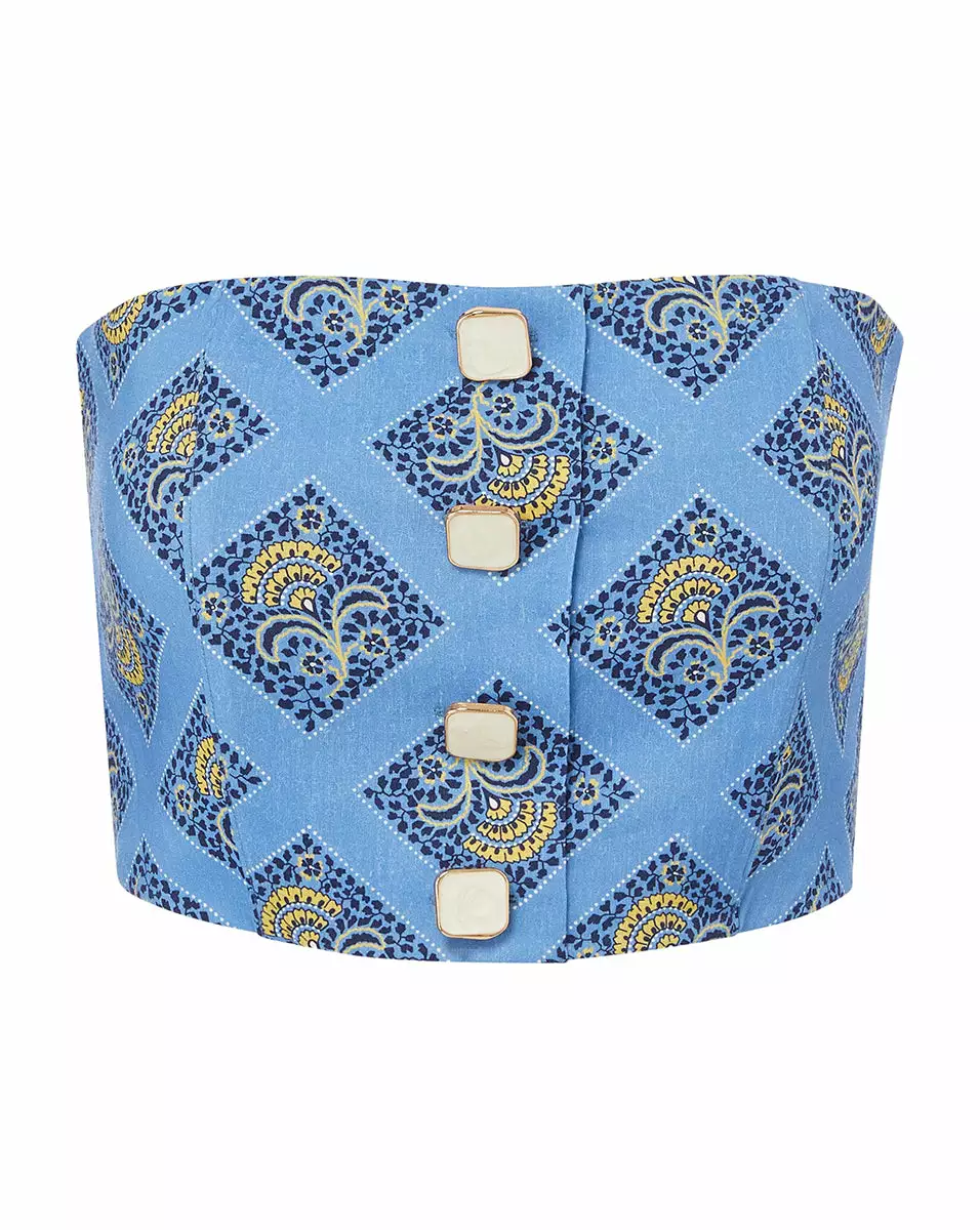 Veronica Beard Ziene Linen Top 6 Veronica Beard Ziene Linen Top - Image 6