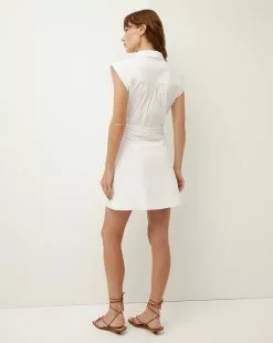 Veronica Beard Nagano Shirtdress -Veronica Beard Sales 2023 2304SCP20576 WHITE PRODUCT 05