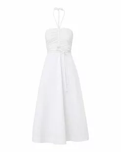 Veronica Beard Tucker Dress -Veronica Beard Sales 2023 2304SCP20598 WHITE