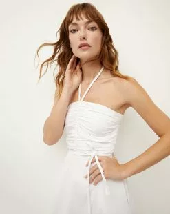 Veronica Beard Tucker Dress -Veronica Beard Sales 2023 2304SCP20598 WHITE PRODUCT 04