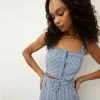 Veronica Beard Milton Striped Crop Top -Veronica Beard Sales 2023 2304SH4540498 BLUE KELLYGREEN PRODUCT 01