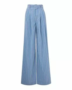Veronica Beard Maliyah Striped Wide-Leg Pant 13 Veronica Beard Maliyah Striped Wide-Leg Pant -Veronica Beard Sales 2023 2304SH4560210