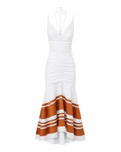 Veronica Beard Fitz Halter Dress 13 Veronica Beard Fitz Halter Dress -Veronica Beard Sales 2023 2305CO3120585 WHITEGOLDENSAND