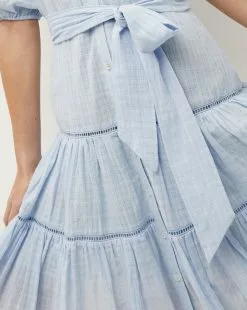 Veronica Beard Dewey Tiered Dress 7 Veronica Beard Dewey Tiered Dress -Veronica Beard Sales 2023 2305CO8020558 BLUEMIST PRODUCT 03