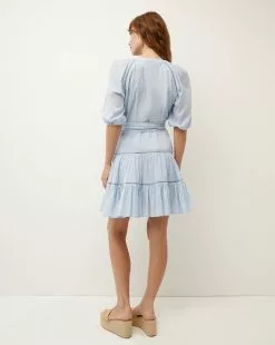 Veronica Beard Dewey Tiered Dress 8 Veronica Beard Dewey Tiered Dress -Veronica Beard Sales 2023 2305CO8020558 BLUEMIST PRODUCT 04