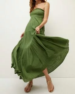 Veronica Beard Mckinney Cotton Dress -Veronica Beard Sales 2023 2305CO8120535 FORESTARMY PRODUCT 03