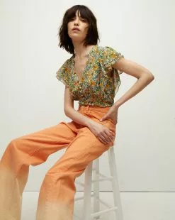 Veronica Beard Polly Floral Top
