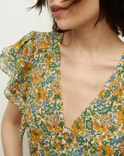 Veronica Beard Polly Floral Top -Veronica Beard Sales 2023 2305GGT064799 MULTI PRODUCT 03