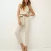 Veronica Beard Zelly Metallic-Linen Pant 20 Veronica Beard Zelly Metallic-Linen Pant -Veronica Beard Sales 2023 2305LN2560311 SILVER PRODUCT 01