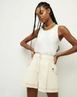 Veronica Beard Sabrina Crepe Tank