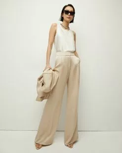 Veronica Beard Sabrina Crepe Tank -Veronica Beard Sales 2023 2306CP25T007 WHITE PRODUCT 04