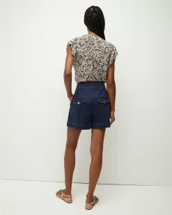 Veronica Beard Ayan Floral Silk Top -Veronica Beard Sales 2023 2306GGT0640540 BLKMULTI PRODUCT 04