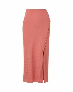 Veronica Beard Franconia Silk Jacquard Skirt -Veronica Beard Sales 2023 2306JQ2030330 FADEDROSE