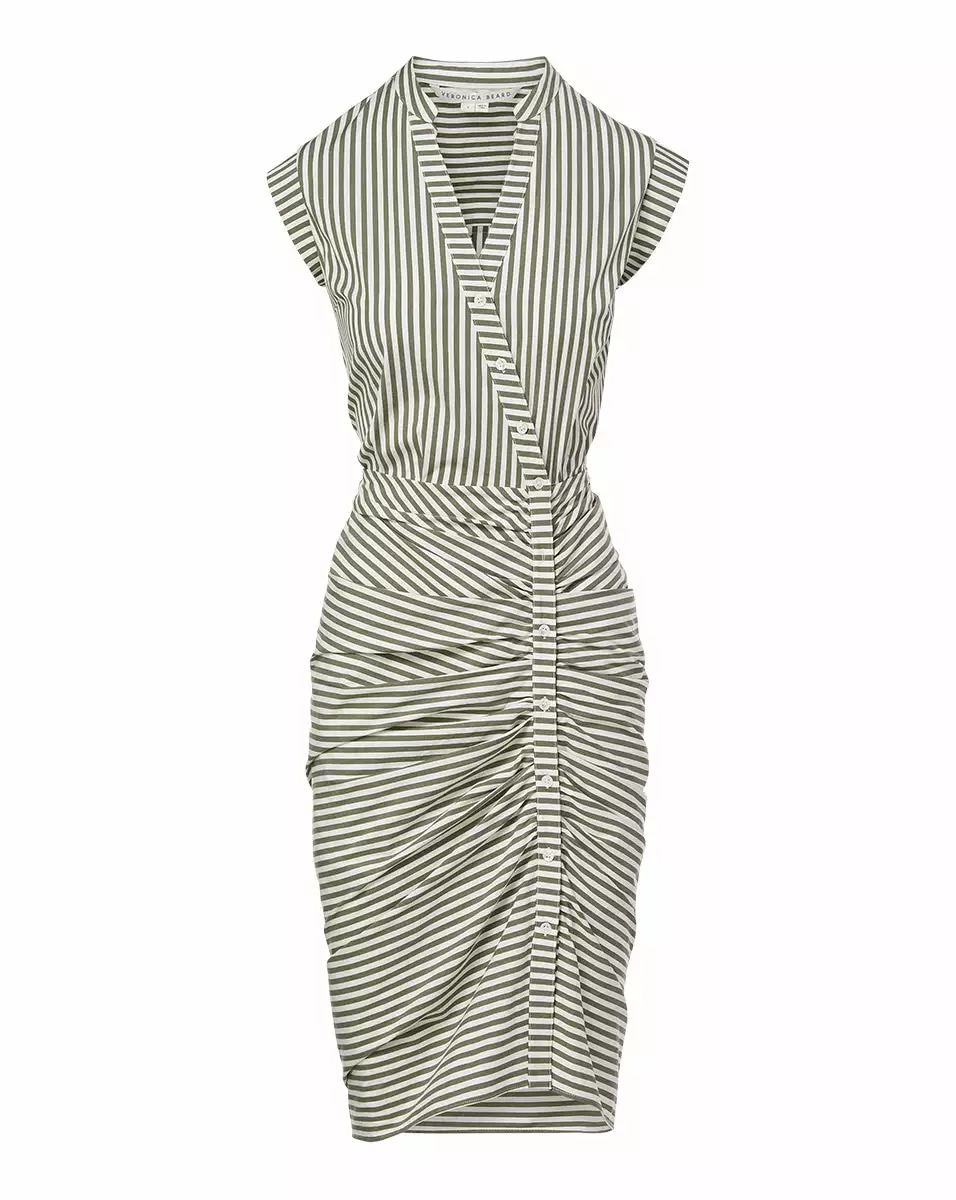 Veronica Beard Ruched Shirtdress 5 Veronica Beard Ruched Shirtdress - Image 5