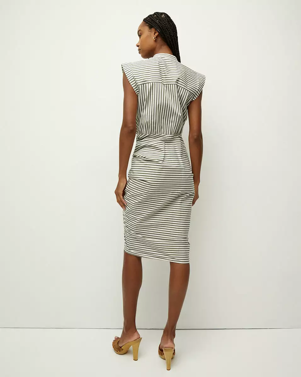 Veronica Beard Ruched Shirtdress 4 Veronica Beard Ruched Shirtdress - Image 4