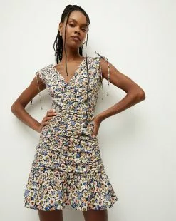 Veronica Beard Jackson Floral-Print Dress