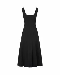 Veronica Beard Jolie Midi Dress -Veronica Beard Sales 2023 2306SCP20629 BLACK