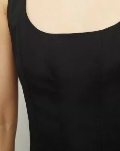 Veronica Beard Jolie Midi Dress -Veronica Beard Sales 2023 2306SCP20629 BLK PRODUCT 03