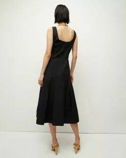 Veronica Beard Jolie Midi Dress -Veronica Beard Sales 2023 2306SCP20629 BLK PRODUCT 04