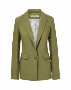 Veronica Beard Sevi Linen Jacket -Veronica Beard Sales 2023 2306SU2110471 BRIGHTARMY
