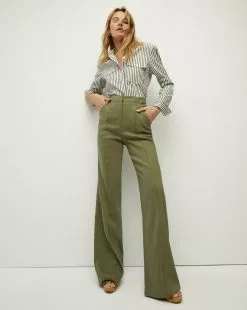 Veronica Beard Noda Linen Pant