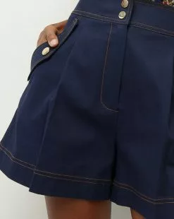 Veronica Beard Keita High-Rise Short -Veronica Beard Sales 2023 2306SU5360331 MARINE PRODUCT 03