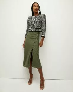 Veronica Beard Ceres Tweed Jacket 11 Veronica Beard Ceres Tweed Jacket -Veronica Beard Sales 2023 2306TW4010470 NAVY CHARTRUESE PRODUCT 05