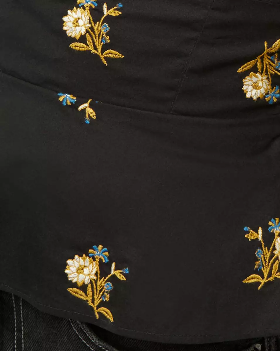 Veronica Beard Chaka Floral-Embroidered Bustier Top 3 Veronica Beard Chaka Floral-Embroidered Bustier Top - Image 3