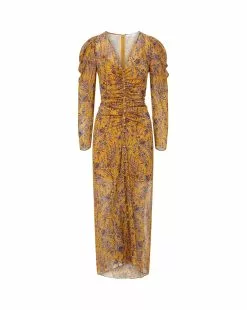 Veronica Beard Ferrara Dress -Veronica Beard Sales 2023 2307GGT0620782 SAFFRON MULTI 0976dc05 7ea1 4df4 bc91 8abed9c05b92