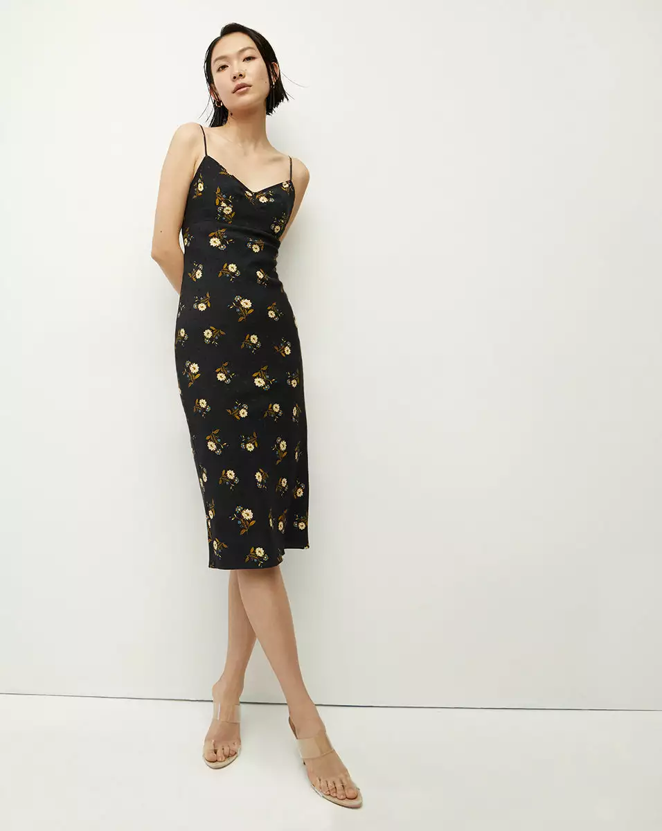 Veronica Beard Shara Floral Stretch-Silk Dress 1 Veronica Beard Shara Floral Stretch-Silk Dress