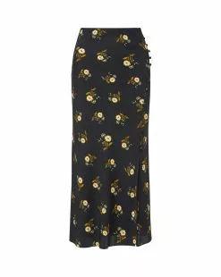 Veronica Beard Franconia Floral Skirt -Veronica Beard Sales 2023 2307JQ2130330 BLACKMULTI