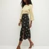 Veronica Beard Franconia Floral Skirt -Veronica Beard Sales 2023 2307JQ2130330 BLKMULTI PRODUCT 01