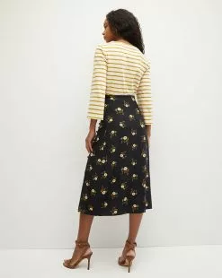 Veronica Beard Franconia Floral Skirt -Veronica Beard Sales 2023 2307JQ2130330 BLKMULTI PRODUCT 04