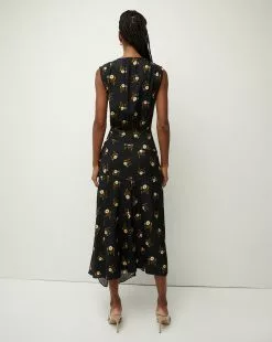 Veronica Beard Wixson Floral Dress -Veronica Beard Sales 2023 2307JQ21D062 BLKMULTI PRODUCT 04