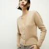Veronica Beard Solene Cashmere Cardigan -Veronica Beard Sales 2023 2307KN0889861 BEIGE PRODUCT 01