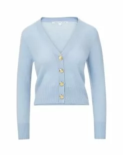 Veronica Beard Solene Cashmere Cardigan 19 Veronica Beard Solene Cashmere Cardigan -Veronica Beard Sales 2023 2307KN0889861 LIGHT BLUE