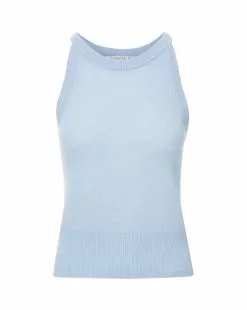 Veronica Beard Myrick Cashmere Tank -Veronica Beard Sales 2023 2307KN0889862 LIGHT BLUE 900dd2a5 fe1f 415d 83c8 04a910ba3996