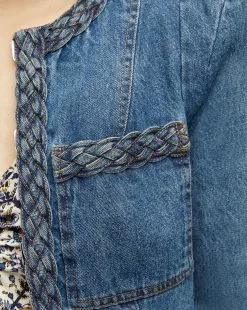 Veronica Beard Arrowe Denim Jacket 7 Veronica Beard Arrowe Denim Jacket -Veronica Beard Sales 2023 2307NV00510276 STONEBRIGHTBLUE PRODUCT 03