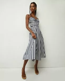 Veronica Beard Blige Striped Dress