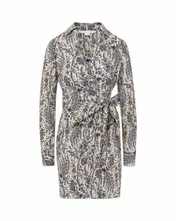 Veronica Beard Lavella Floral Wrap Dress -Veronica Beard Sales 2023 2307SDC0320451 ECRUMULTI