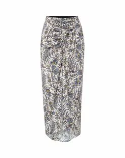 Veronica Beard Pixie Floral Skirt -Veronica Beard Sales 2023 2307SDC033300 ECRUMULTI