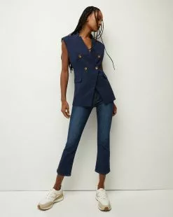 Veronica Beard Amika Vest -Veronica Beard Sales 2023 2307SU5410246 MARINE PRODUCT 05