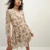 Veronica Beard Justine Floral Silk-Georgette Dress -Veronica Beard Sales 2023 2308GGT0620704 ECRUMULTI PRODUCT 01
