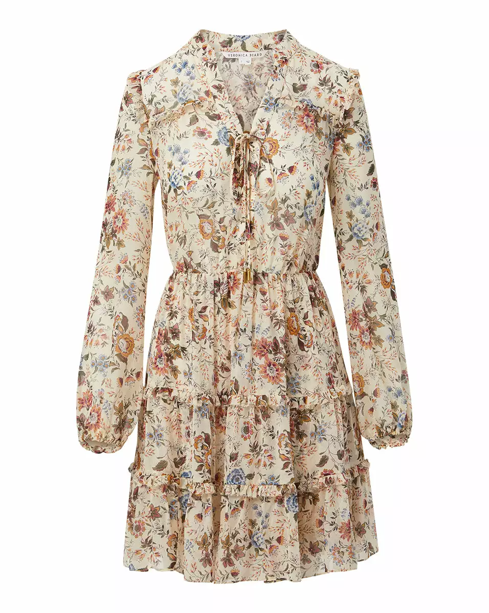 Veronica Beard Justine Floral Silk-Georgette Dress 5 Veronica Beard Justine Floral Silk-Georgette Dress - Image 5