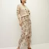Veronica Beard Sira Floral Silk-Georgette Skirt -Veronica Beard Sales 2023 2308GGT0630264 ECRUMULTI PRODUCT 01
